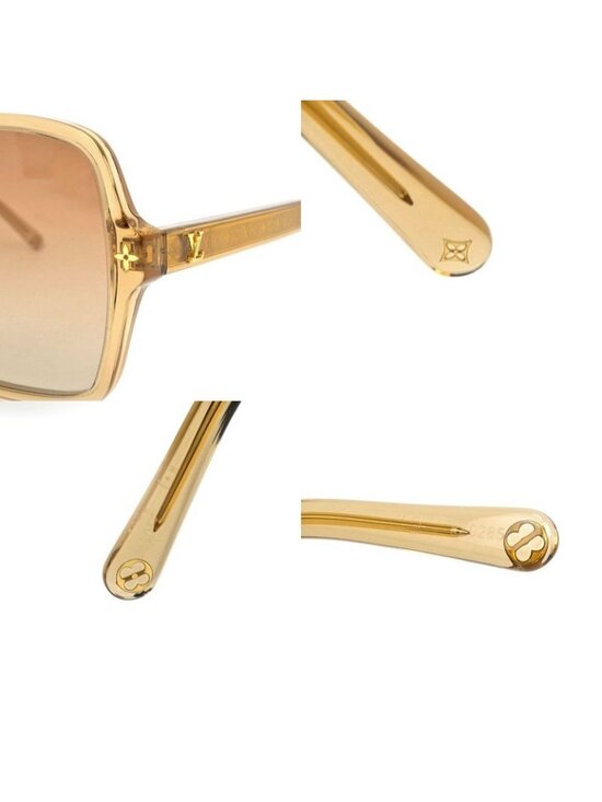 Louis Vuitton Sunglasses Aura Square Ambre Z3045 E Gdhardware main image 5